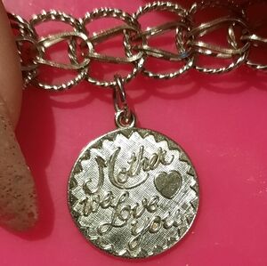 Authentic REMBRANT "Mother We Love You" Solid Sterling Silver Charm Pendant